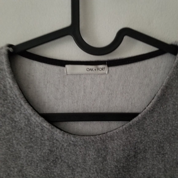Oak + Fort Thick Grey Long Sleeve Mock Neck - Picture 2 of 7